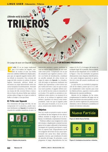 Trileros: [PDF, 1391 kB] - Linux Magazine