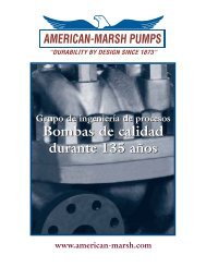 Bombas de calidad durante 135 años - American Marsh Pumps