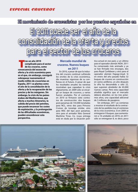 Especial Cruceros - TAT Revista - Transporte Aéreo & Turismo