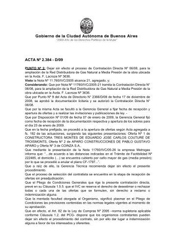 Normativa 2384 - Boletín Oficial de la Ciudad de Buenos Aires