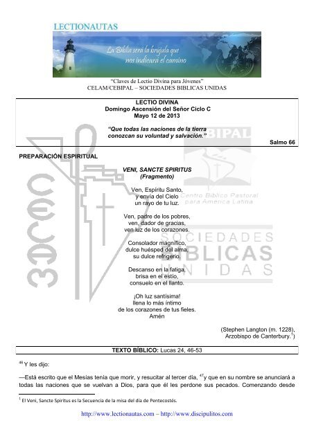 Lectionautas 2013 pdf