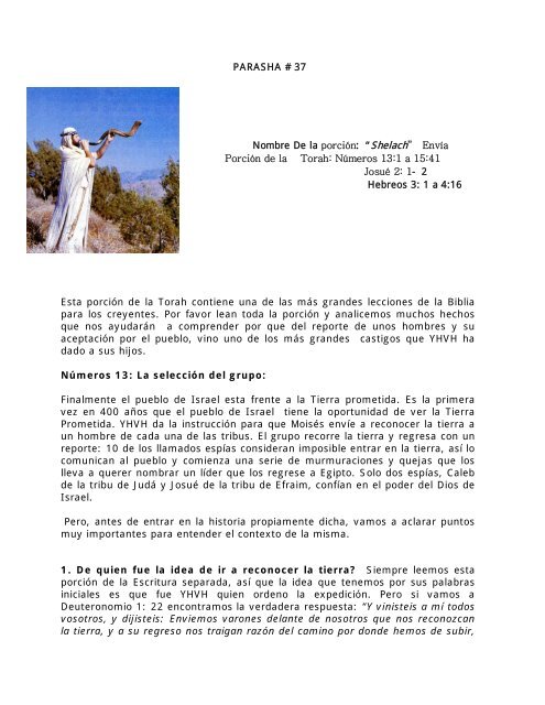 Parasha 37 Desde El Monte De Efraim 