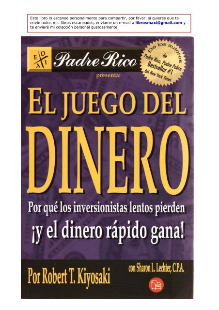 El Juego Del Dinero Robert Kiyosaki Pdf Vida Multinivel