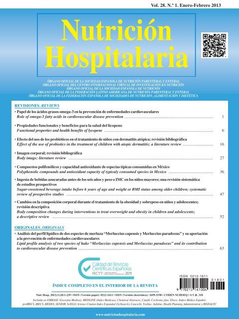 Descarga del número completo en PDF - Nutrición Hospitalaria