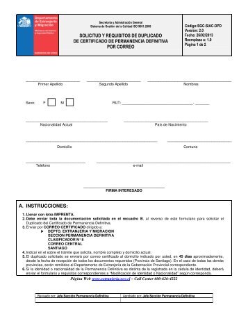 Descargar Solicitud y Requisitos - Departamento de Extranjería y ...