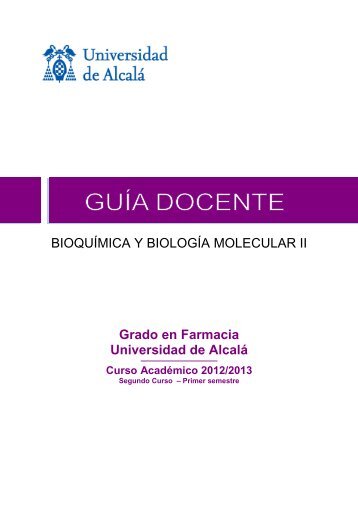 570008 Bioquimica y Biología Molecular II-enviada por Fac. 2012 ...