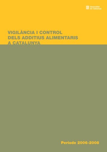 vigilància i control dels additius alimentaris a catalunya - Saveva