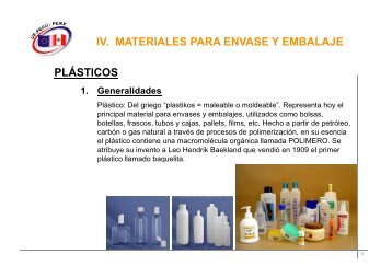 Materiales para envase y embalaje