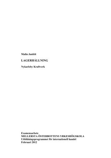 lagerhållning - Theseus