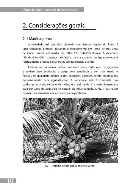 Água de Coco - Embrapa Agroindústria Tropical