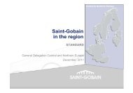 Saint-Gobain in the region