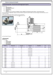 Baureihen B14, V18, V1, Sonderausführungen - Schema Hydraulik ...