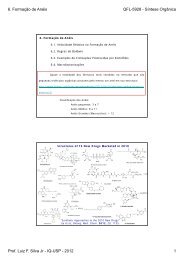 6. Formação de Anéis QFL-5928 - Síntese Orgânica Prof. Luiz ... - USP