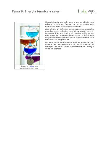 Tema 6: Energía térmica y calor - Agrega