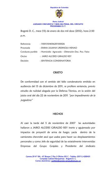 1) Documento número uno - Fiscalía General de la Nación