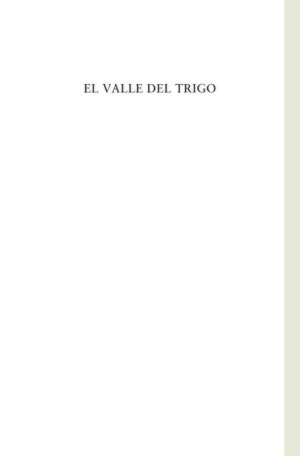 EL VALLE DEL TRIGO EL VALLE DEL TRIGO - Liberbooks