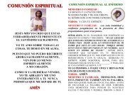 Oración para la comunión espiritual de un efermo - Corazones.org