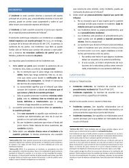 INCIDENTES CLASIFICACIÓN. - Lex Web