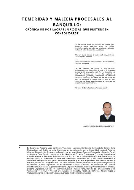 temeridad y malicia procesales al banquillo - Verbo Jurídico