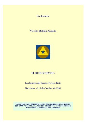 Los Señores del Karma – 3ª Parte - Sabiduría Arcana