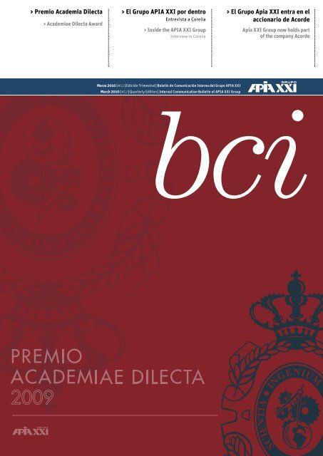 Edición Trimestral | Boletín de Comunicación Interna - Apia XXI