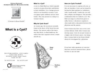 What is a Cyst? - The Ottawa Hospital