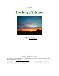 The Song of Solomon - John Cunyus