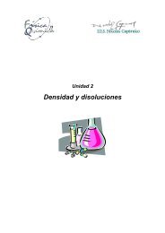 Densidad y disoluciones