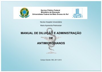 manual de diluição e administração de antimicrobianos - Hospital ...
