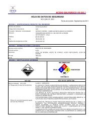 ACIDO SULFURICO (H2SO4) - Xstrata Copper