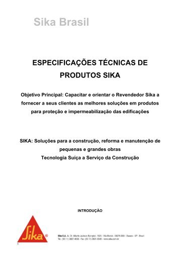 Sika Brasil - Acdeliberato.net