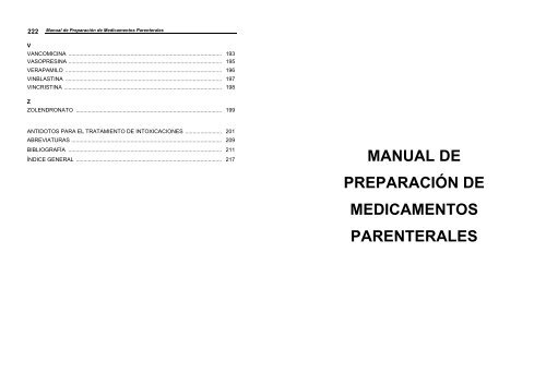 Manual de Preparación de Medicamentos Parenterales - CONASA