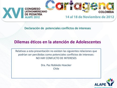 Robledo Paz - Dilemas éticos en la atención de adolescentes. - Alape