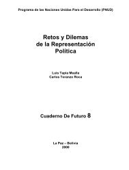 Retos y Dilemas de la Representación Política - Informe sobre ...