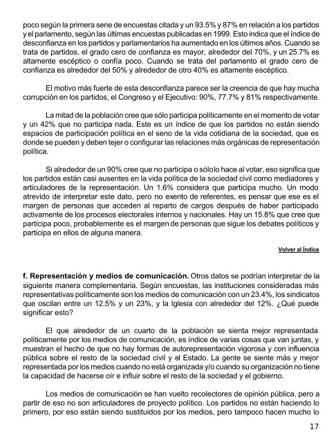 Retos y Dilemas de la Representación Política - Informe sobre ...