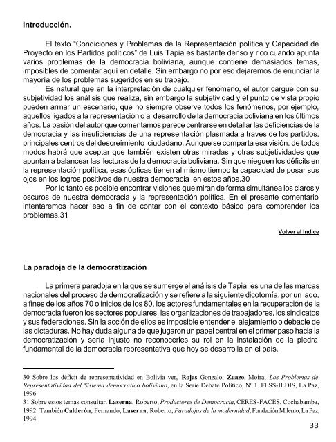 Retos y Dilemas de la Representación Política - Informe sobre ...