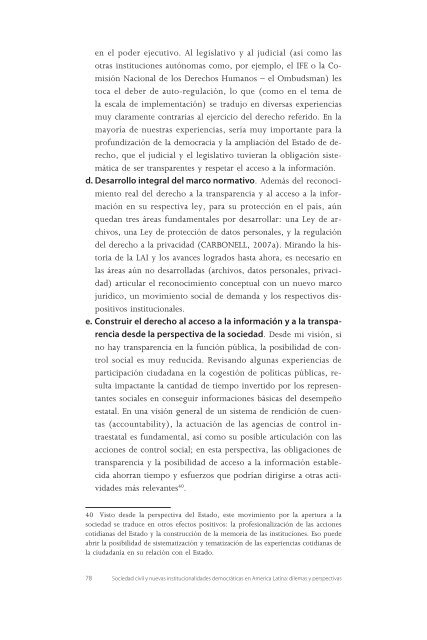 sociedad civil y nuevas institucionalidades democráticas en ... - Polis