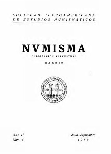 Núm. 4 - Jul-Sep 1952 - Fábrica Nacional de Moneda y Timbre