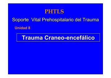 Trauma Craneo-encefálico PHTLS - IntraMed