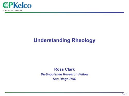 Rheology Training Part 2