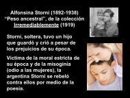 Alfonsina Storni (1892-1938) “Peso ancestral”, de la colección ...
