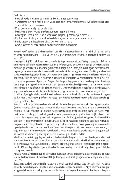 Özofagus Yaralanmaları - Journal of Clinical and Analytical Medicine