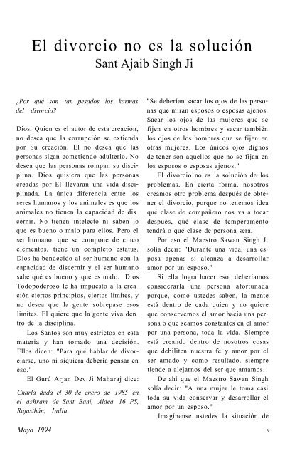 Revista Sant Bani - Vol.8, núm. 2 - Mayo 1994 - Sant Bani Ashram