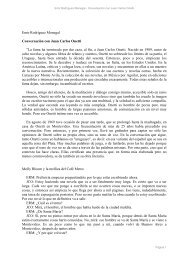 Emir Rodríguez Monegal - Conversación con Juan Carlos Onetti
