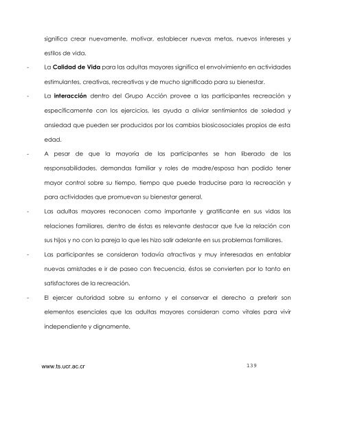 Factores protectores con relación a la calidad de vida de las adultas ...