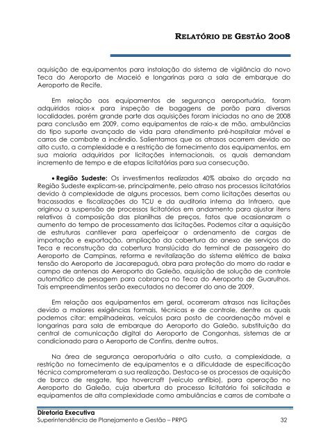 Relatório_de_Gestão_2008_Final_Versão enviada à ... - Infraero