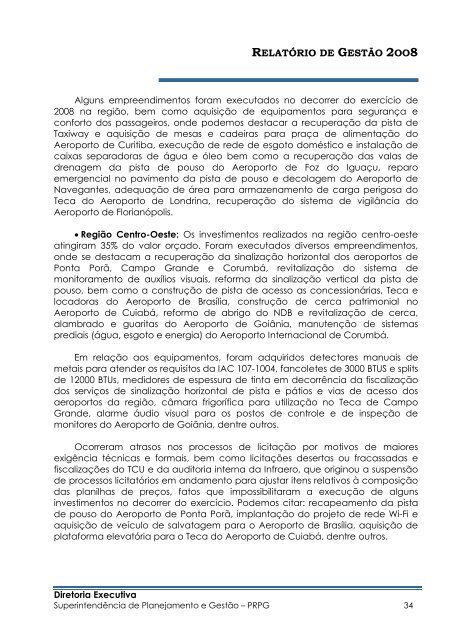 Relatório_de_Gestão_2008_Final_Versão enviada à ... - Infraero