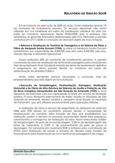 Relatório_de_Gestão_2008_Final_Versão enviada à ... - Infraero