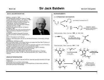 Sir Jack Baldwin - The Scripps Research Institute