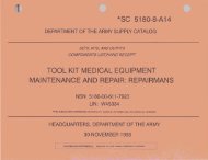 SC 5180-8-A14 - US Army Medical Materiel Agency